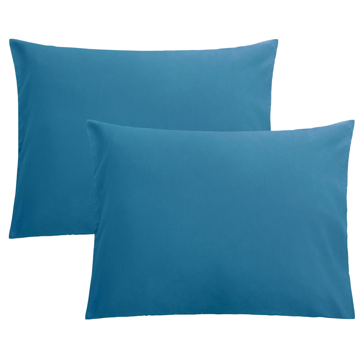 FLXXIE 2-Pack Microfiber Queen Pillow Cases, Envelope Closure, Black