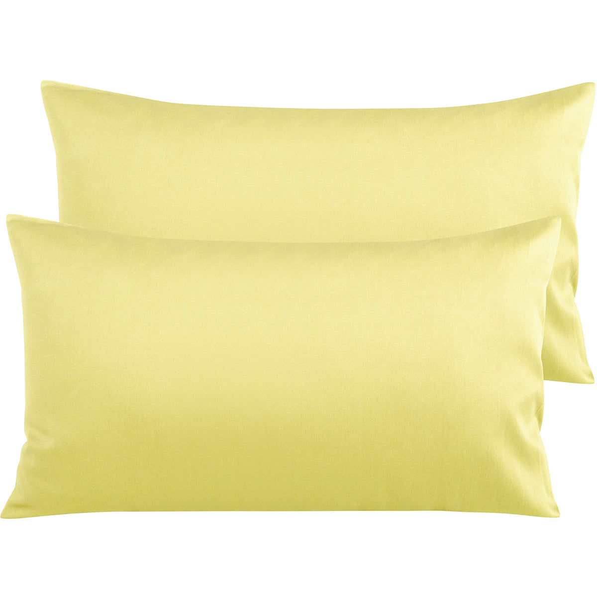 NTBAY Queen Egyptian Cotton Sateen Pillowcases, Set of 2, Navy Blue