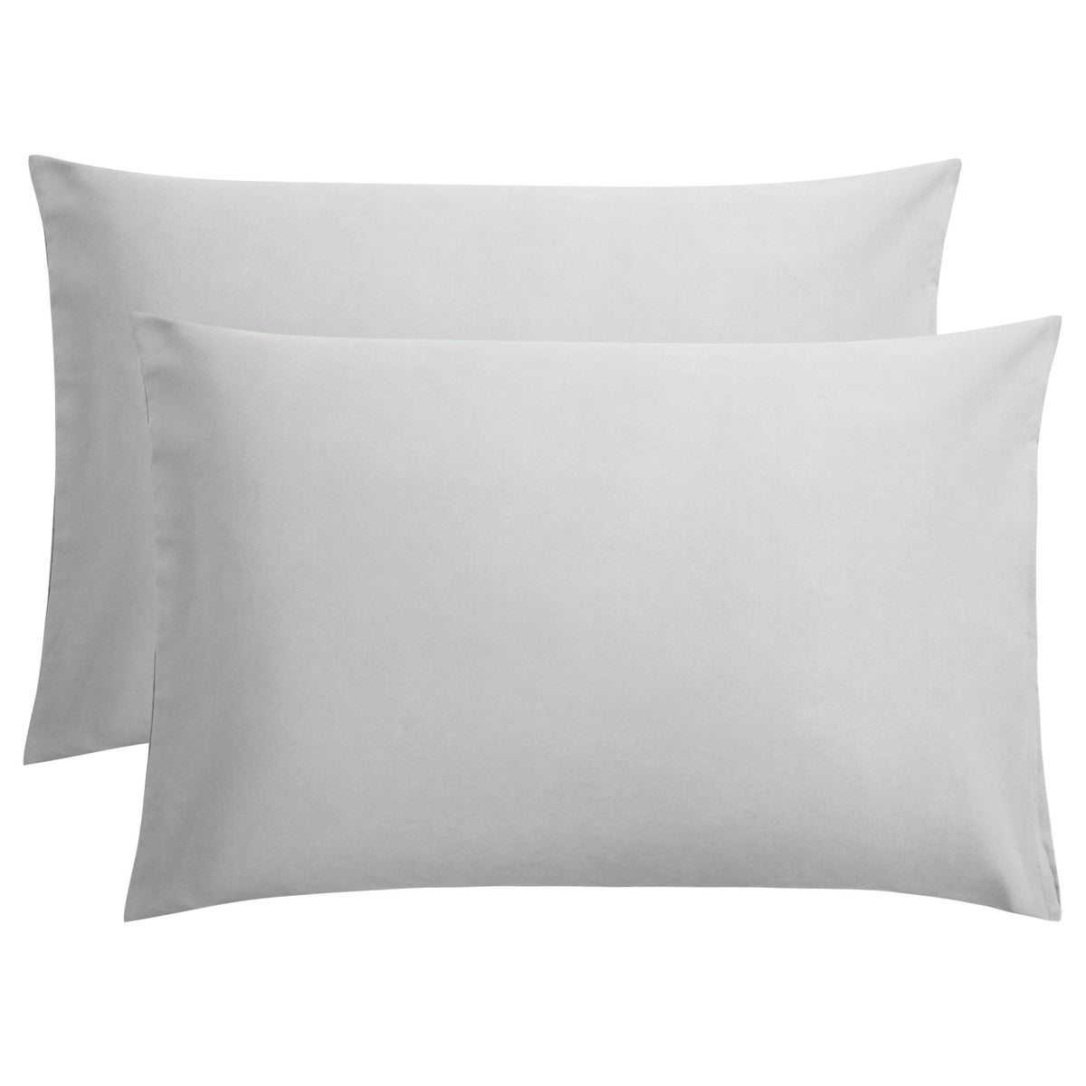 FLXXIE 2-Pack Microfiber Queen Pillow Cases, Envelope Closure, Black