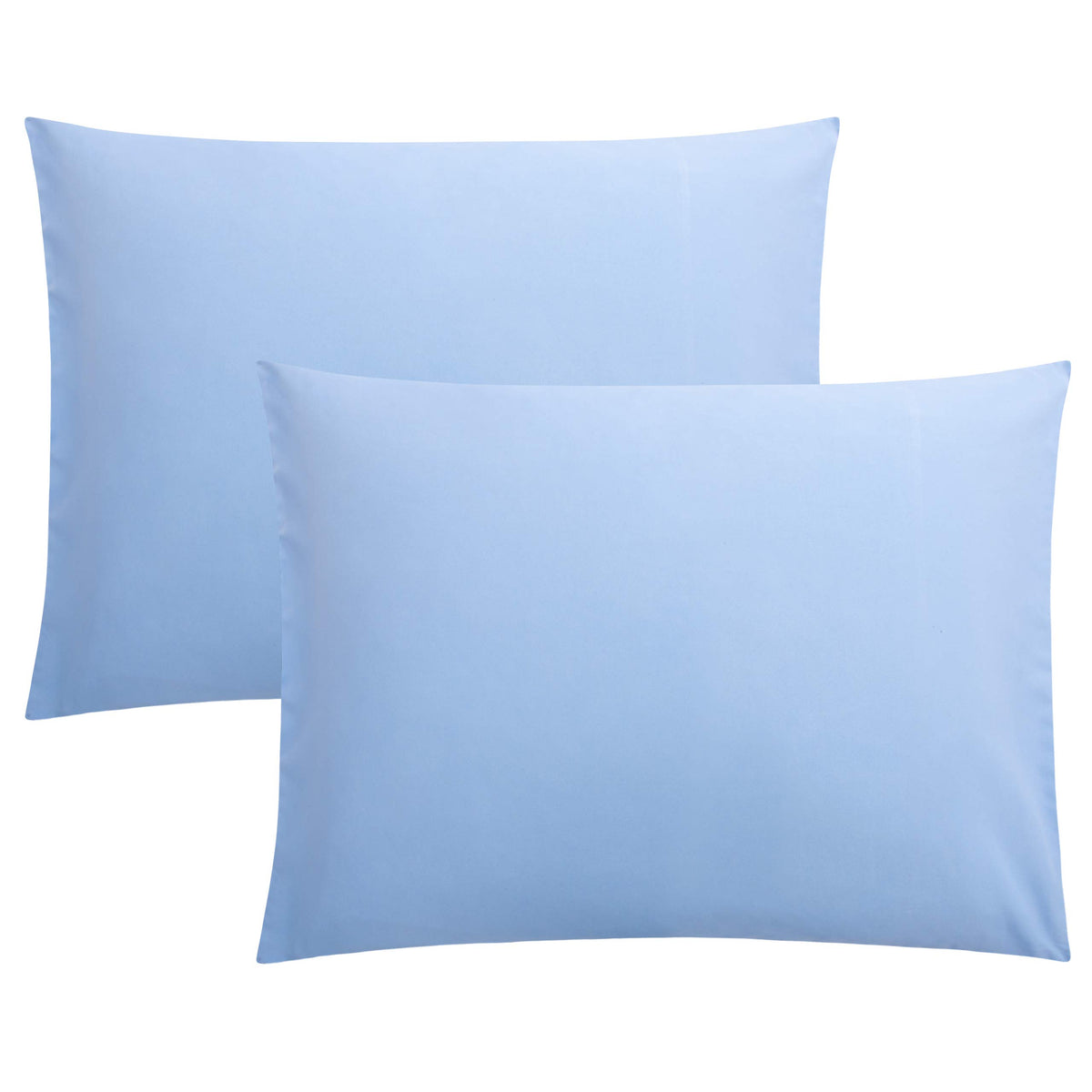 FLXXIE 2-Pack Microfiber Queen Pillow Cases, Envelope Closure, Black