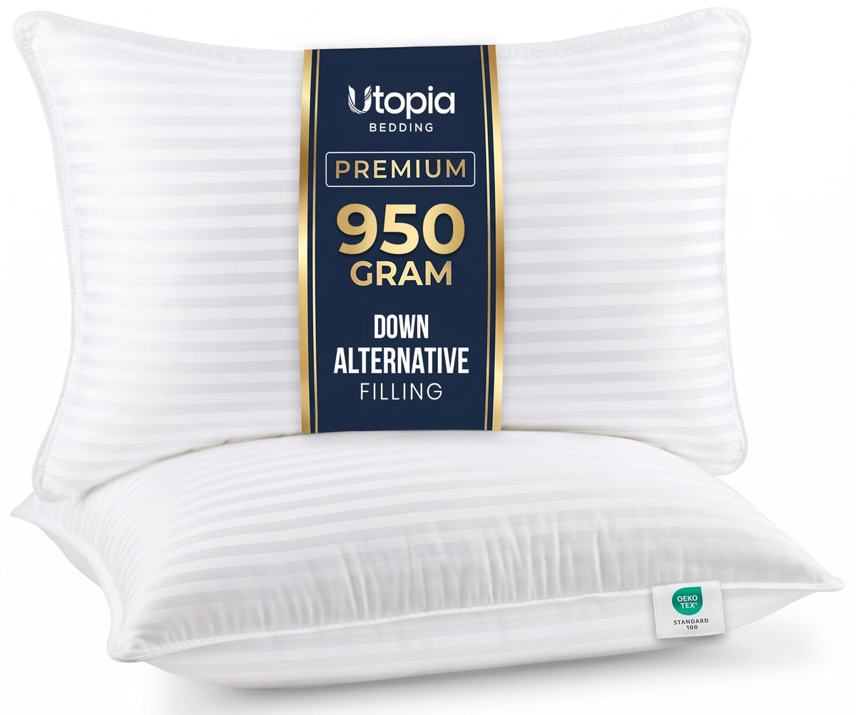 Utopia Bedding Hotel Bed Pillows for Sleeping, Pillows King Size Set of 2