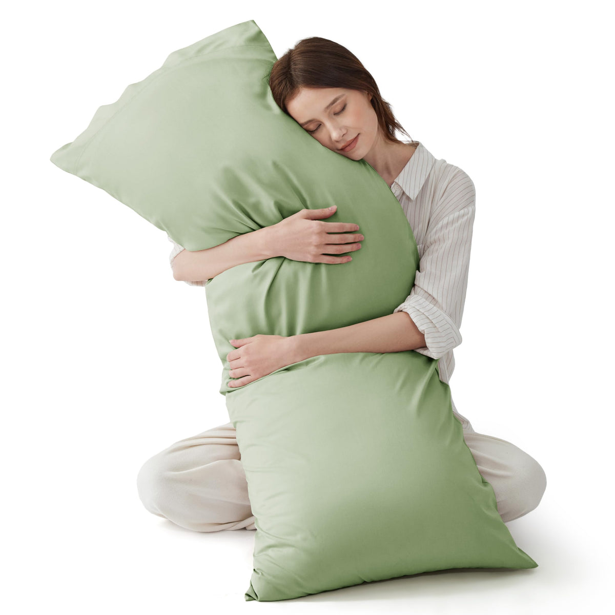 Bedsure Pillow Cases Standard Size Set of 2, 100% Rayon Derived from Bamboo