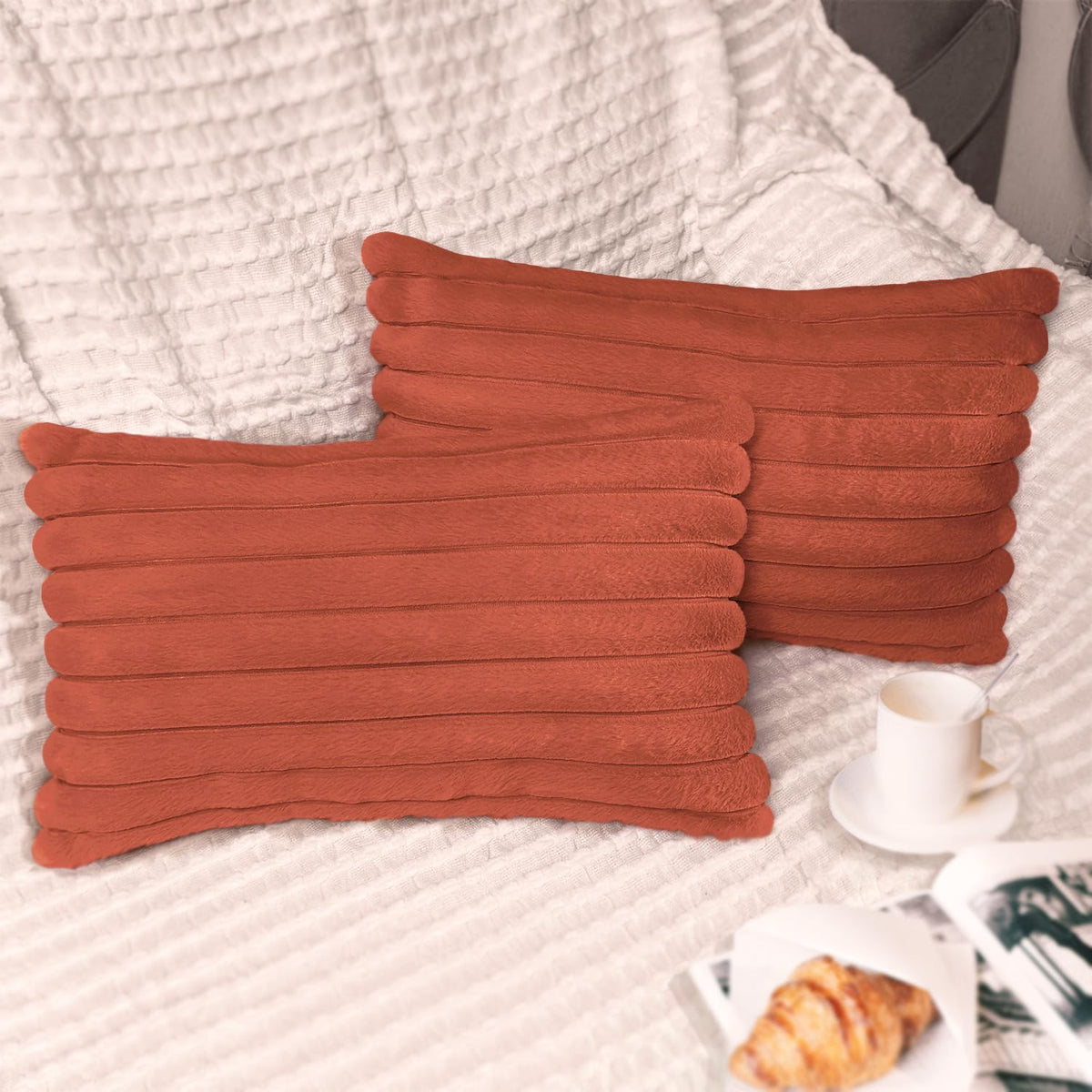2 Pack 18x18 Pillow Cover Velvet Pillow Covers, Faux Fur Square Throw Pillow Covers for Living Room Decorations Throw Pillow Case, Throw Pillow Cover Cushion Cover for Home Sofa Bedroom Car, Grey