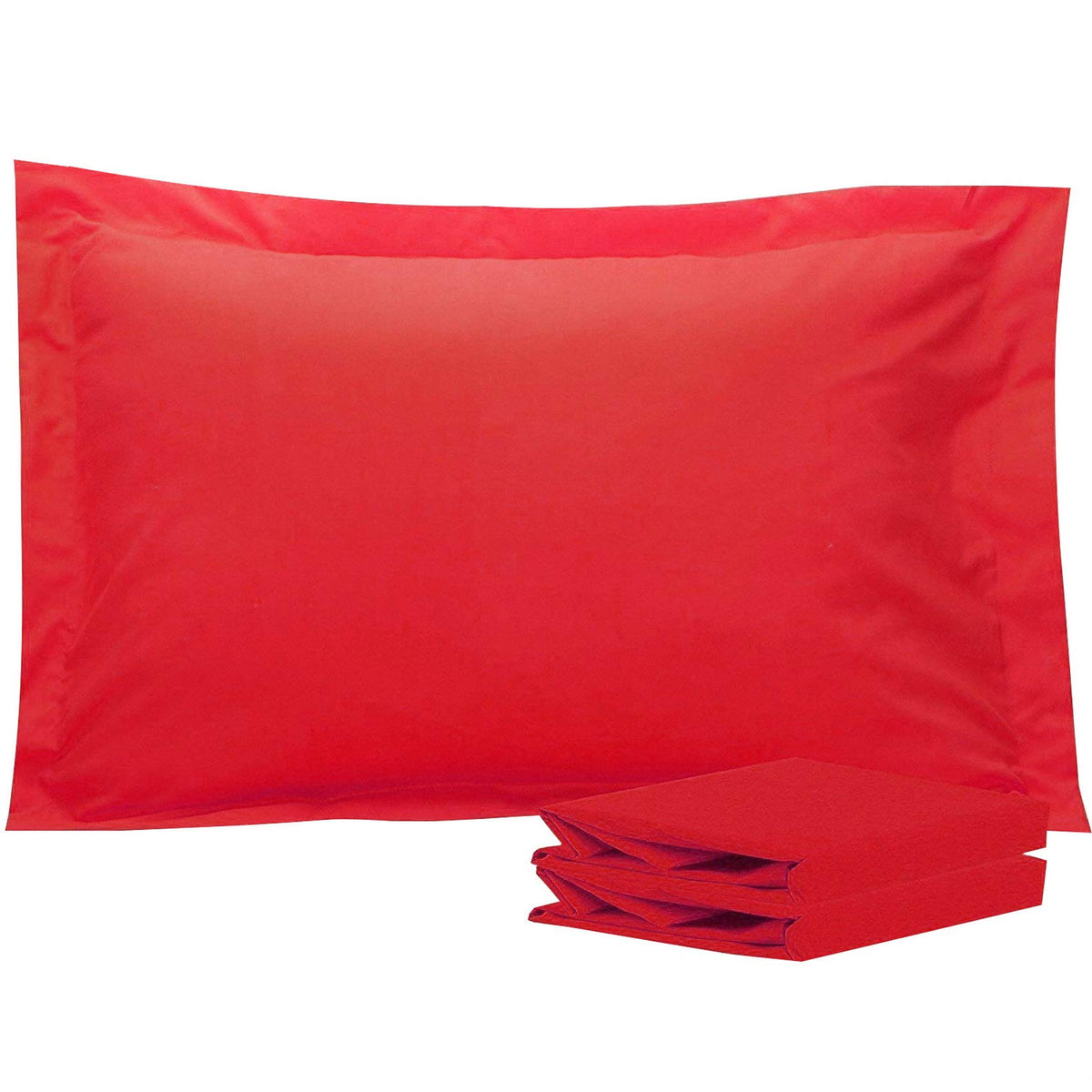 NTBAY Standard Pillow Shams, Set of 2, Microfiber, White