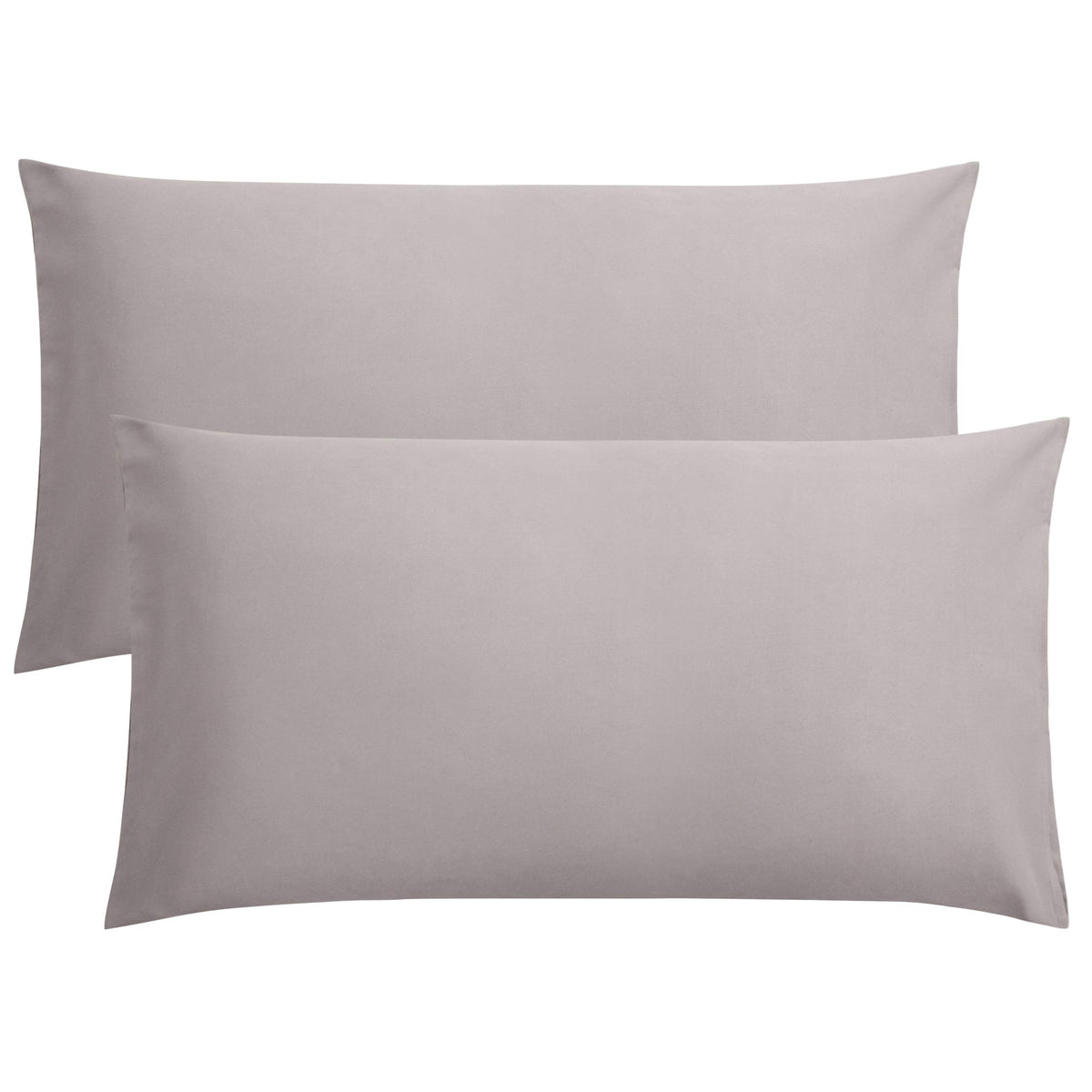 FLXXIE 2-Pack Microfiber Queen Pillow Cases, Envelope Closure, Black