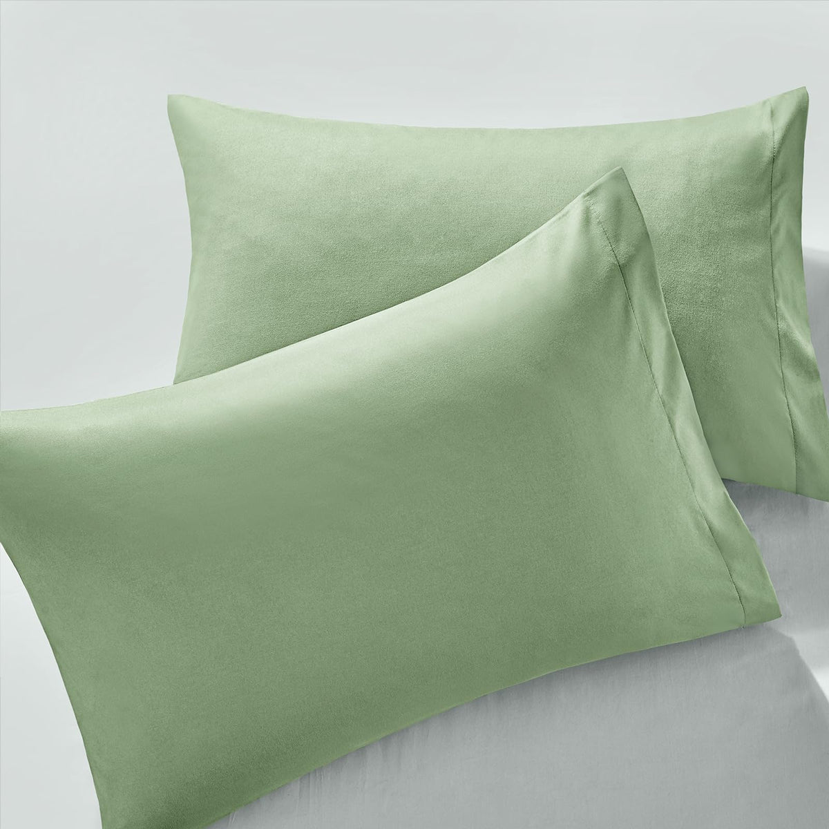 MILVOWOC Brushed Microfiber Pillowcases, Dusty Pink, 20x26 Inch