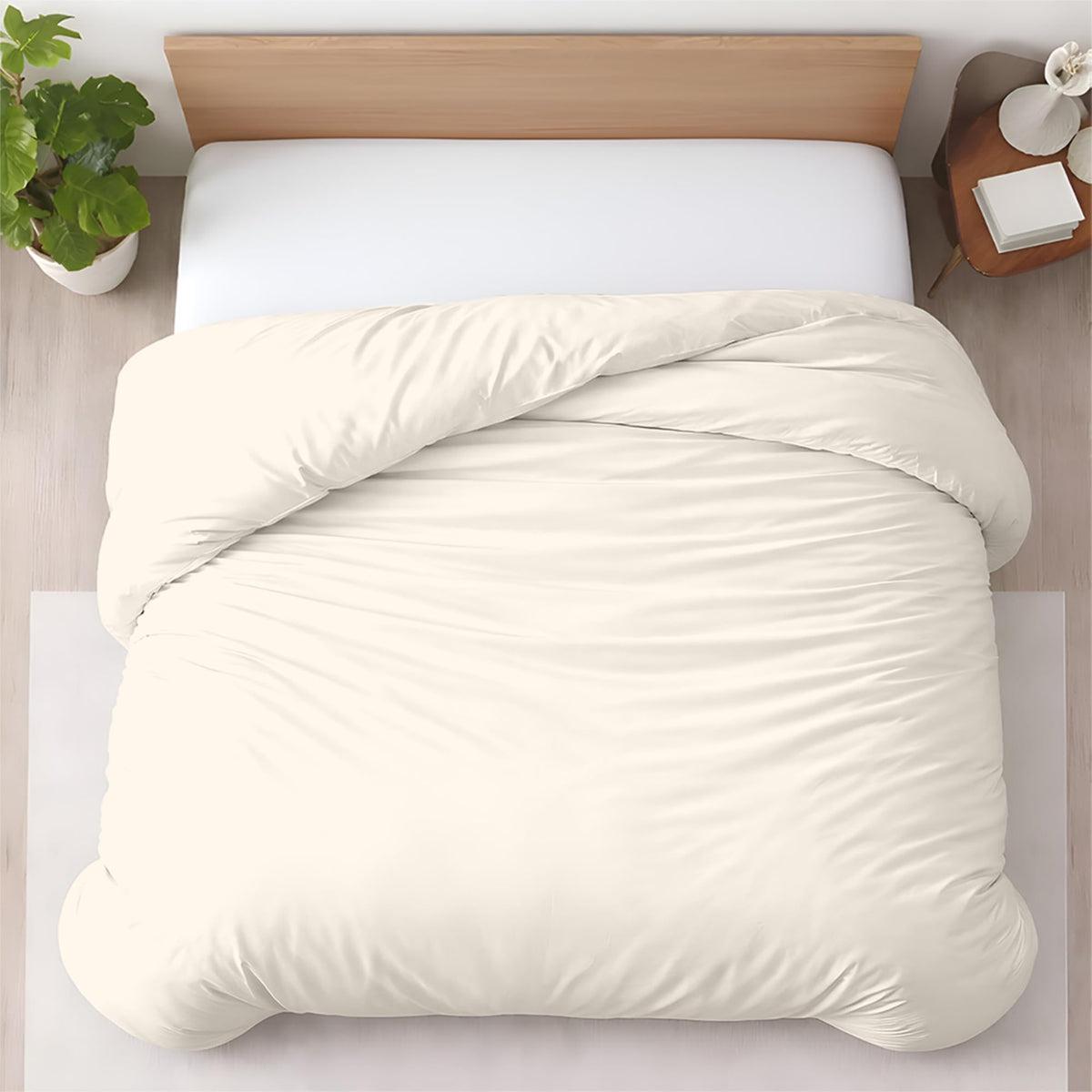 Kotton Culture 3 Pc Duvet Cover King Size Set-100% Egyptian Cotton 600 Thread Count Ultra Soft Premium Durable Comforter Cover Zipper Closure & Corner Ties - (Plum, 104" X 94")