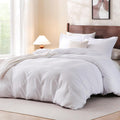 FreshCulture Duvet Cover King Size - 3 Pieces Microfiber Duvet Cover Set with Zipper Closure - Lightweight & Easy Care - 1 Comforter Cover & 2 Pillow Shams - Comforter Not Included (Baby Blue)