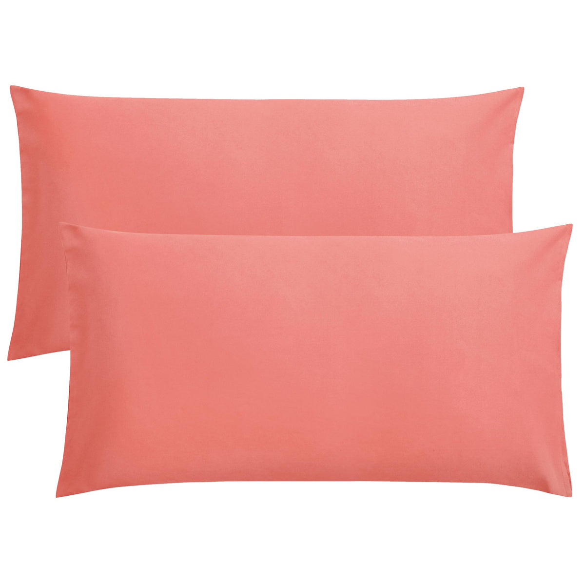 FLXXIE 2-Pack Microfiber Queen Pillow Cases, Envelope Closure, Black