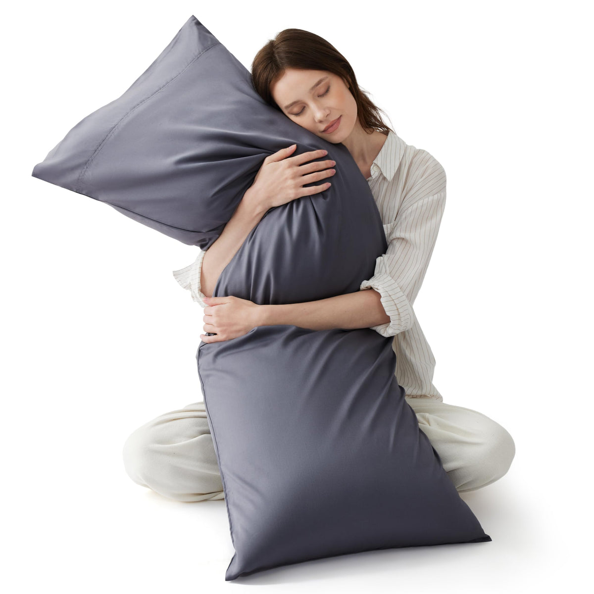 Bedsure Pillow Cases Standard Size Set of 2, 100% Rayon Derived from Bamboo