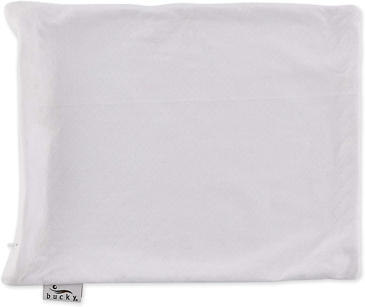 Bucky Natural Bedding Collection, Travel Duo Pillow Cover, 14x11", White