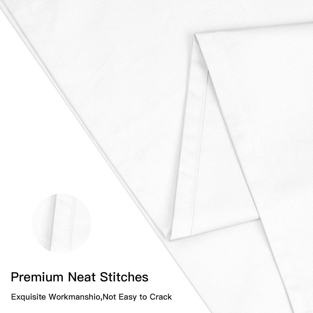 Deep Dream 100% Cotton Pillow Cases Standard Size Set of 2, 600 Thread Count Cotton Pillowcases Standard, White Pillow Cases Set of 2 with Envelop Closure, 20x26 Inches