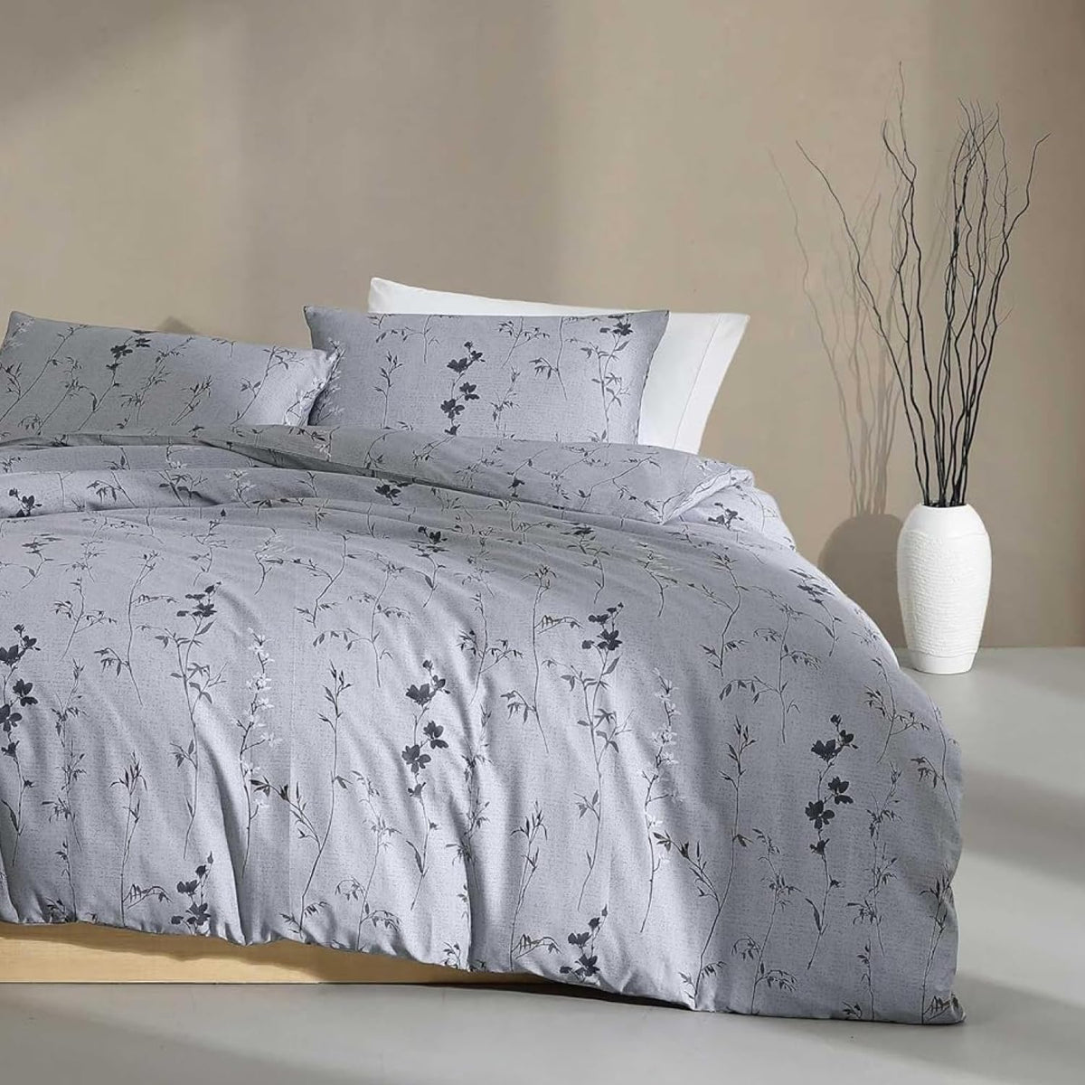 Calvin Klein - King Duvet Cover Set with Shams, Cotton Sateen