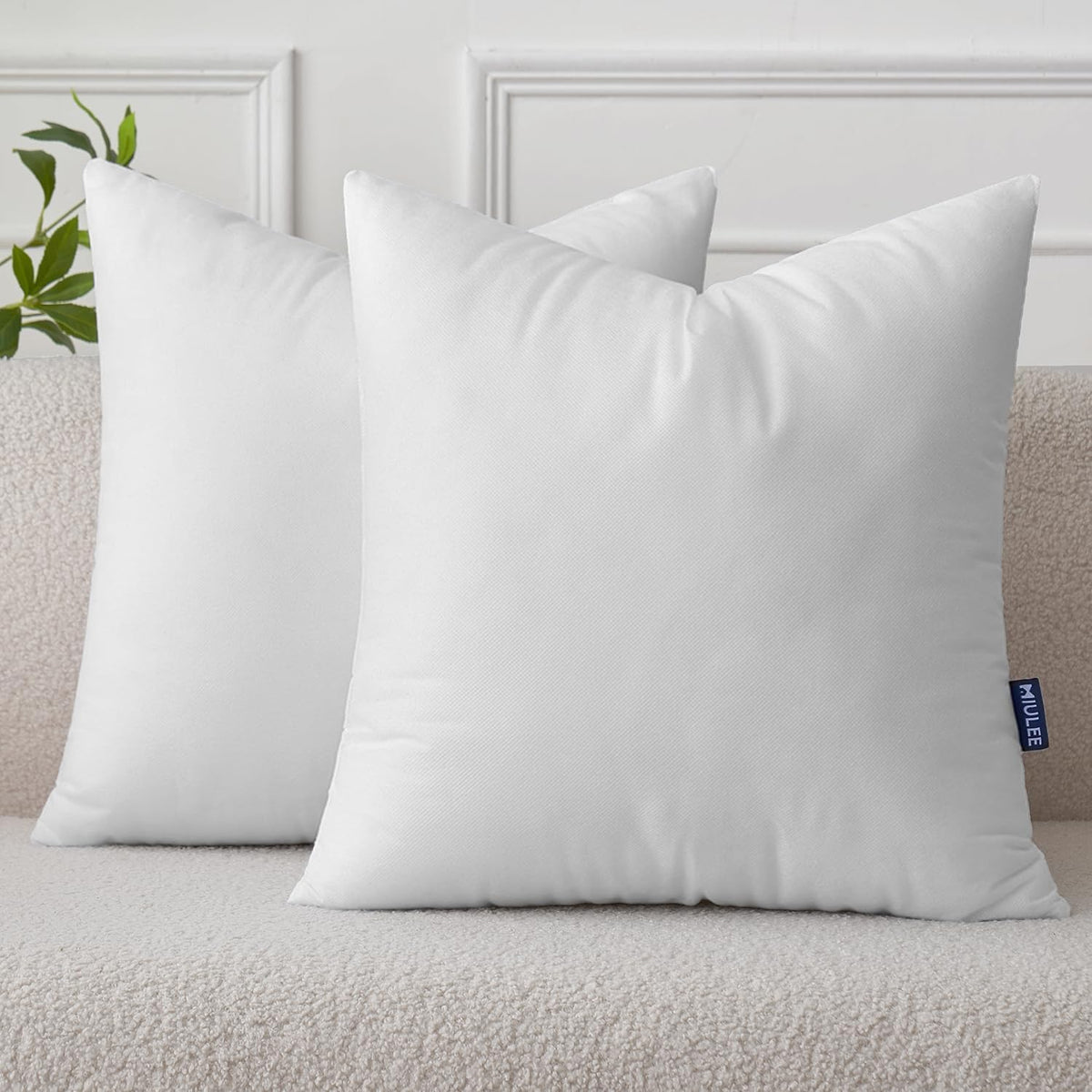 MIULEE Pillow Insert 12x20 Inch Decorative Rectangle Throw Pillow Insert