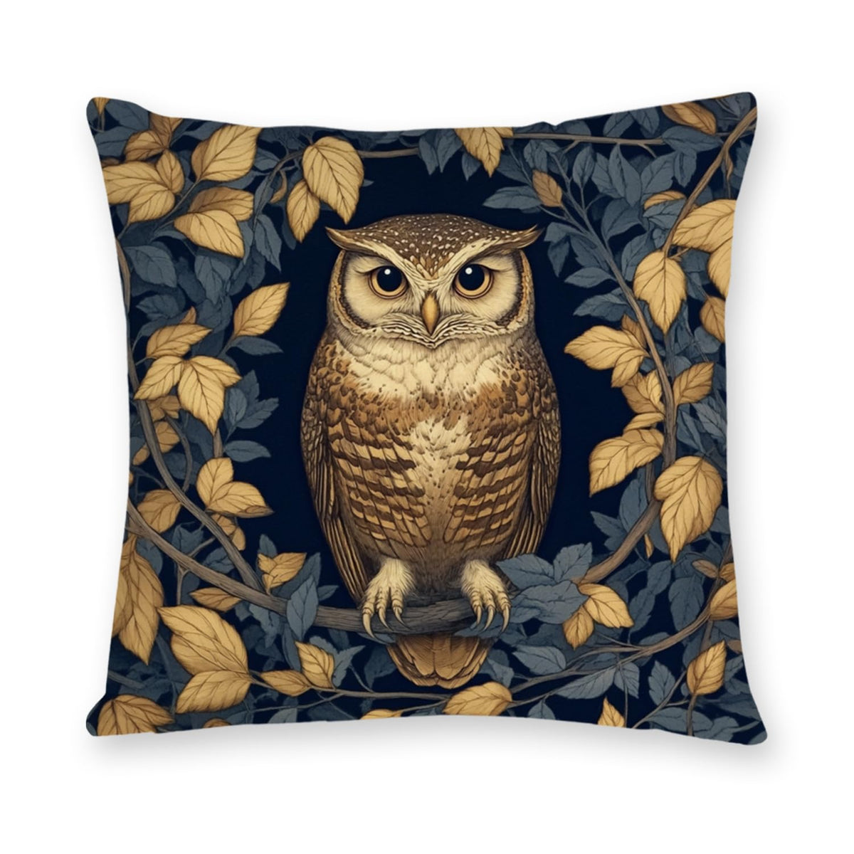 YOU FOUND ME William Morris Abstract Vintage Floral Velvet Design Throw Pillow Covers Home Decor, Retro Art Decor Pillowcase Cushion Cover for Bed Sofa Living Room, Square 18x18inch (Beige-Floral)