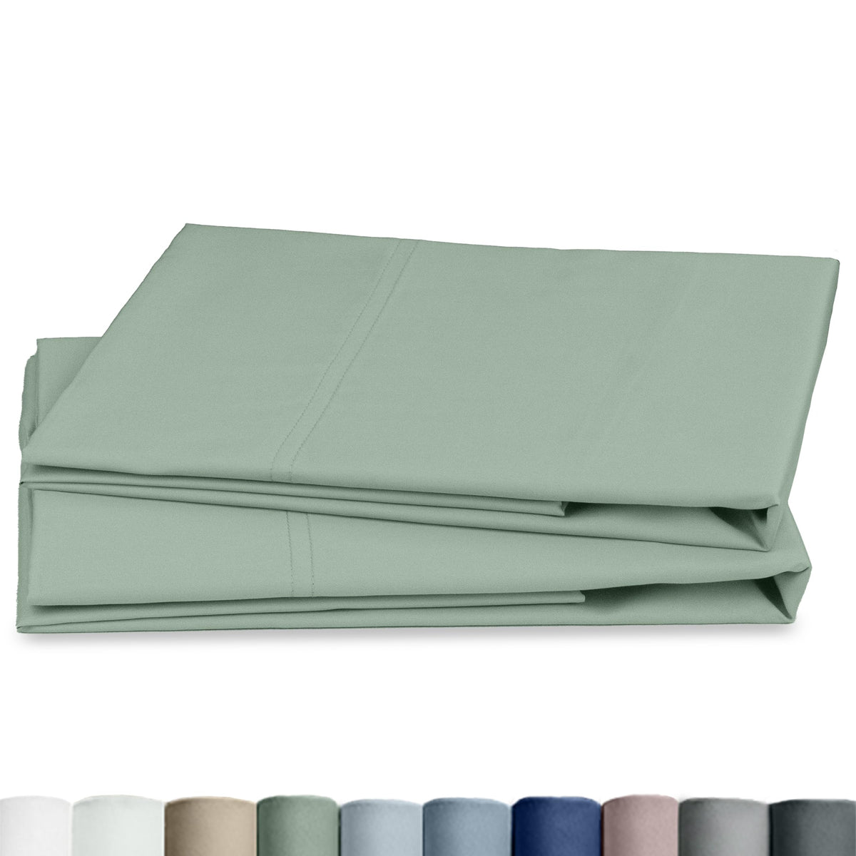 California Design Den 100% Egyptian Cotton 2 Pillow Cases Standard Size