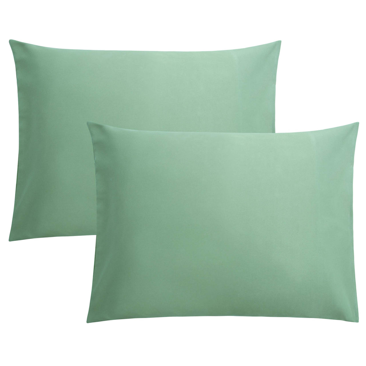 FLXXIE 2-Pack Microfiber Queen Pillow Cases, Envelope Closure, Black