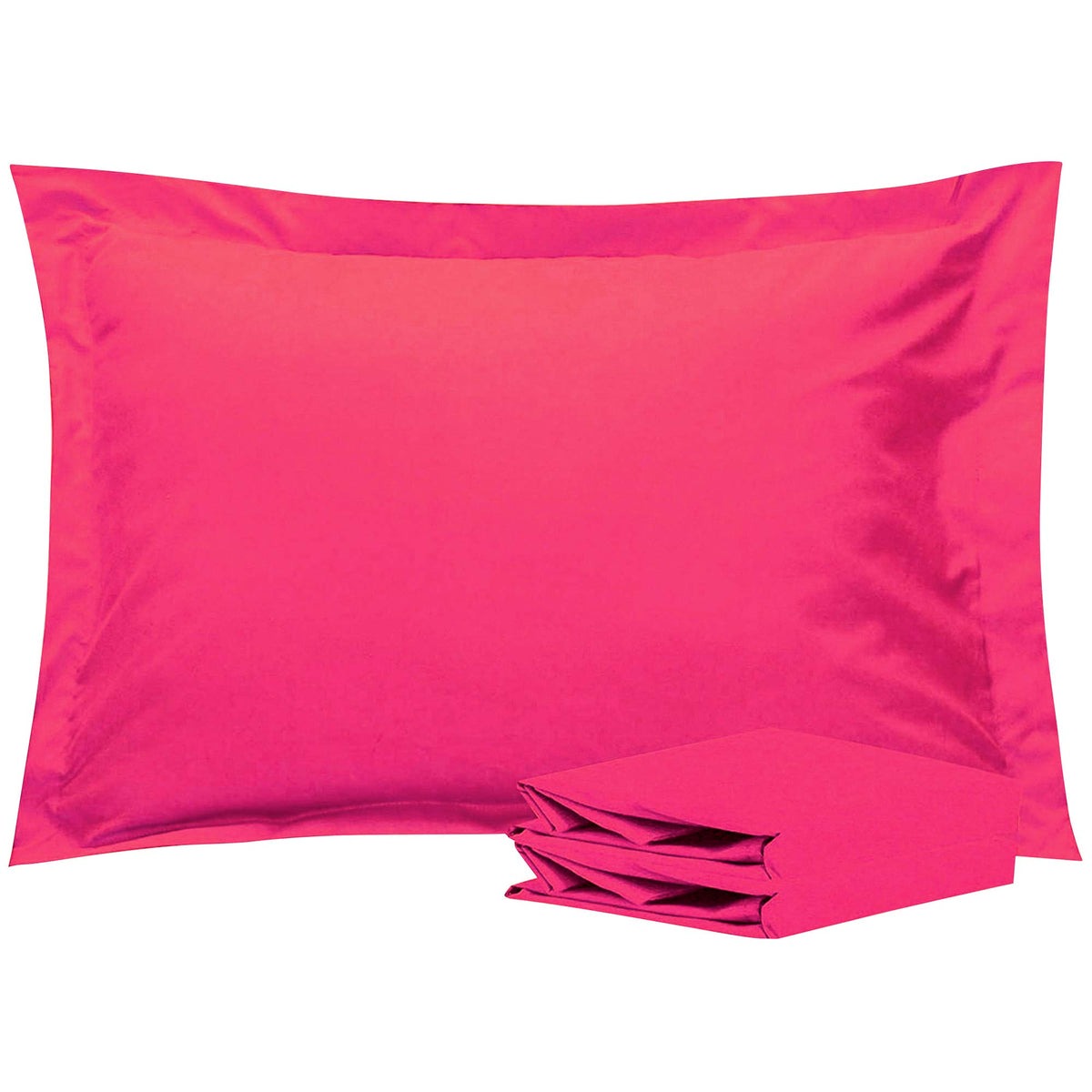 NTBAY Standard Pillow Shams, Set of 2, Microfiber, White