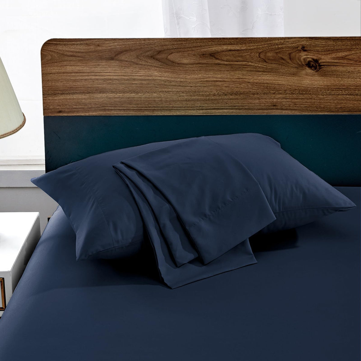 FreshCulture Sage Green Pillowcases Queen Size 2 Pack - Pillowcase Set - Envelope Closure - Soft Brushed Microfiber Fabric - 20x30 Inches Pillow Case Set of 2 for Home, Hotels, Schools