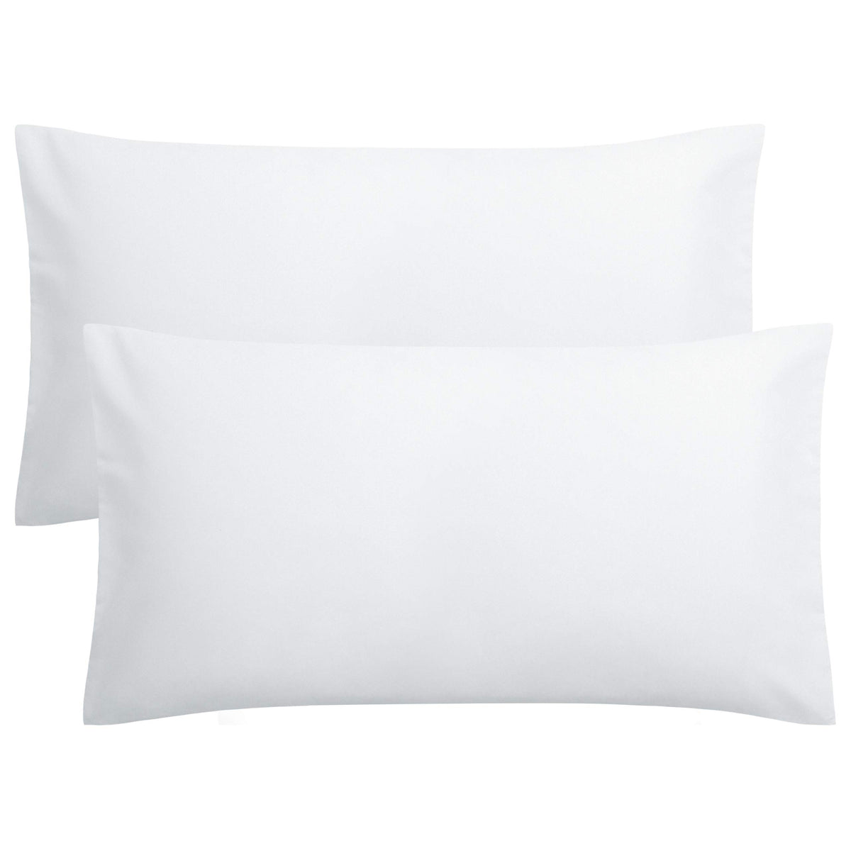 FLXXIE 2-Pack Microfiber Queen Pillow Cases, Envelope Closure, Black