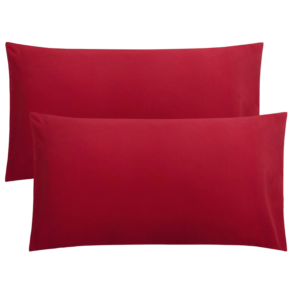 FLXXIE 2-Pack Microfiber Queen Pillow Cases, Envelope Closure, Black