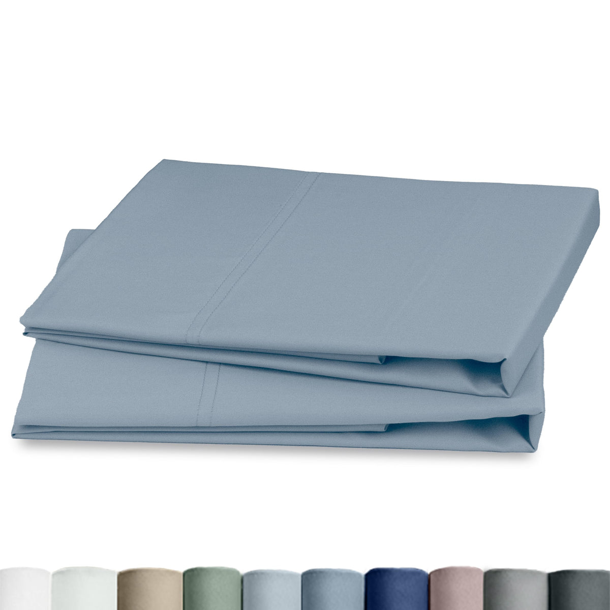 California Design Den 100% Egyptian Cotton 2 Pillow Cases Standard Size