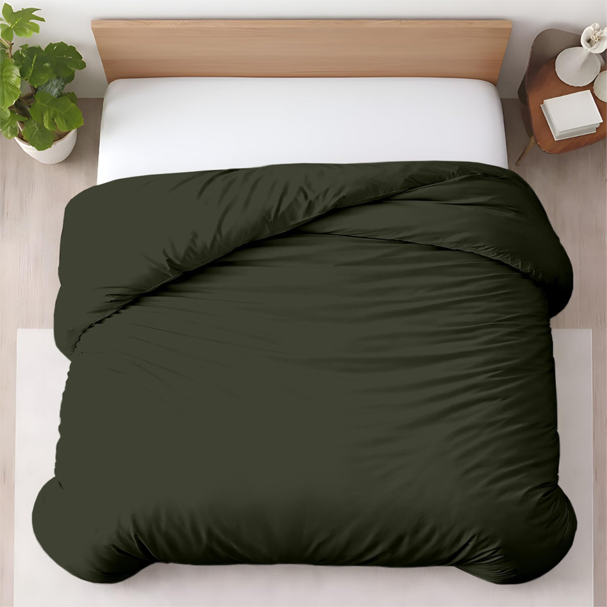 Kotton Culture 3 Pc Duvet Cover King Size Set-100% Egyptian Cotton 600 Thread Count Ultra Soft Premium Durable Comforter Cover Zipper Closure & Corner Ties - (Plum, 104" X 94")