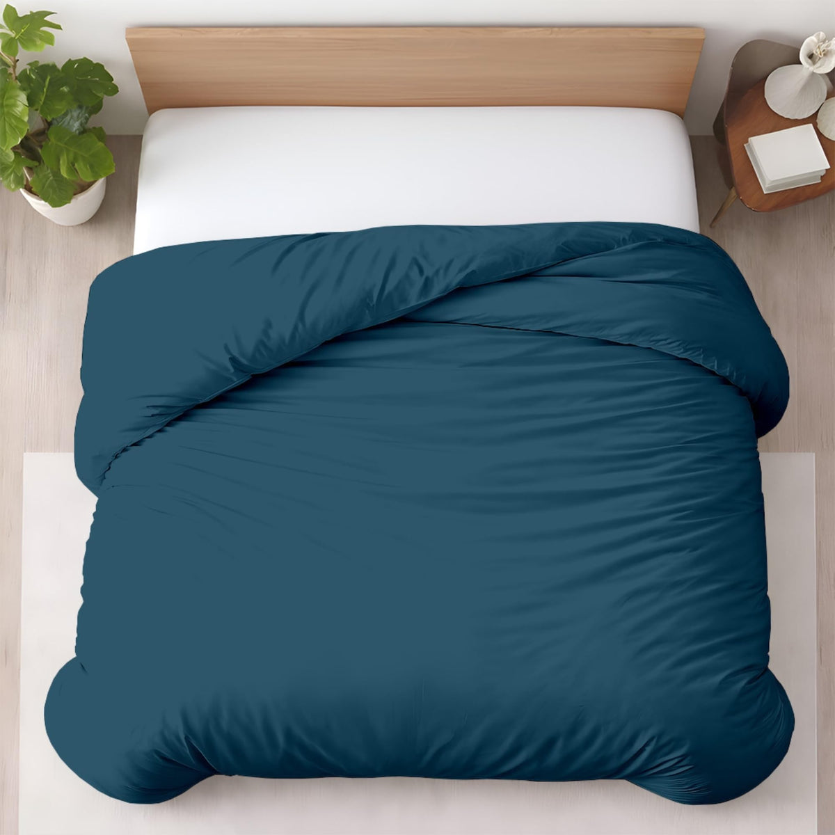 Kotton Culture 3 Pc Duvet Cover King Size Set-100% Egyptian Cotton 600 Thread Count Ultra Soft Premium Durable Comforter Cover Zipper Closure & Corner Ties - (Plum, 104" X 94")
