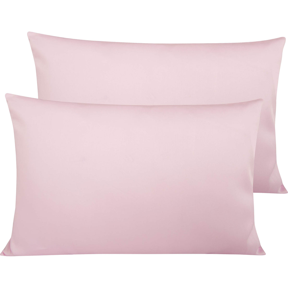 NTBAY Queen Egyptian Cotton Sateen Pillowcases, Set of 2, Navy Blue