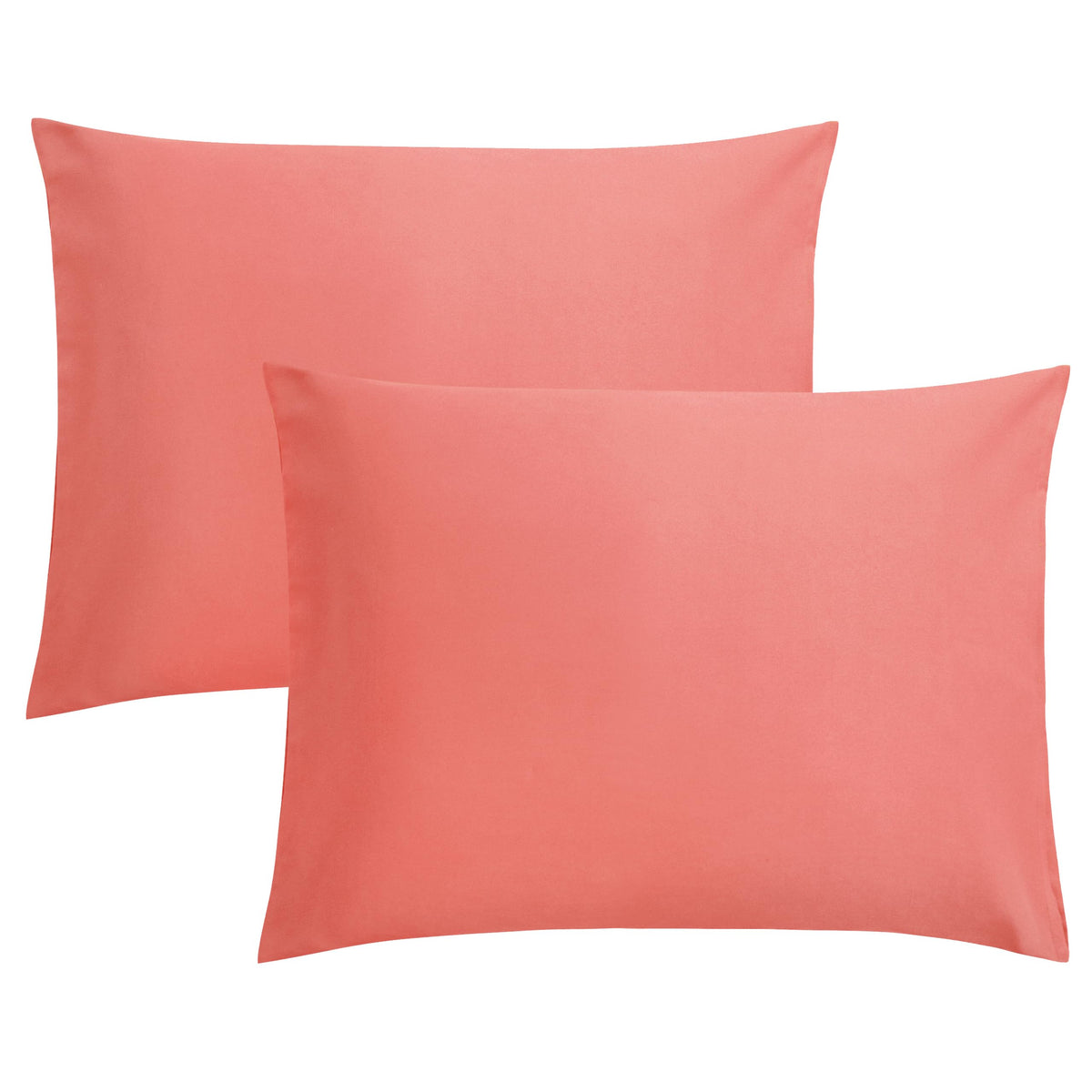 FLXXIE 2-Pack Microfiber Queen Pillow Cases, Envelope Closure, Black