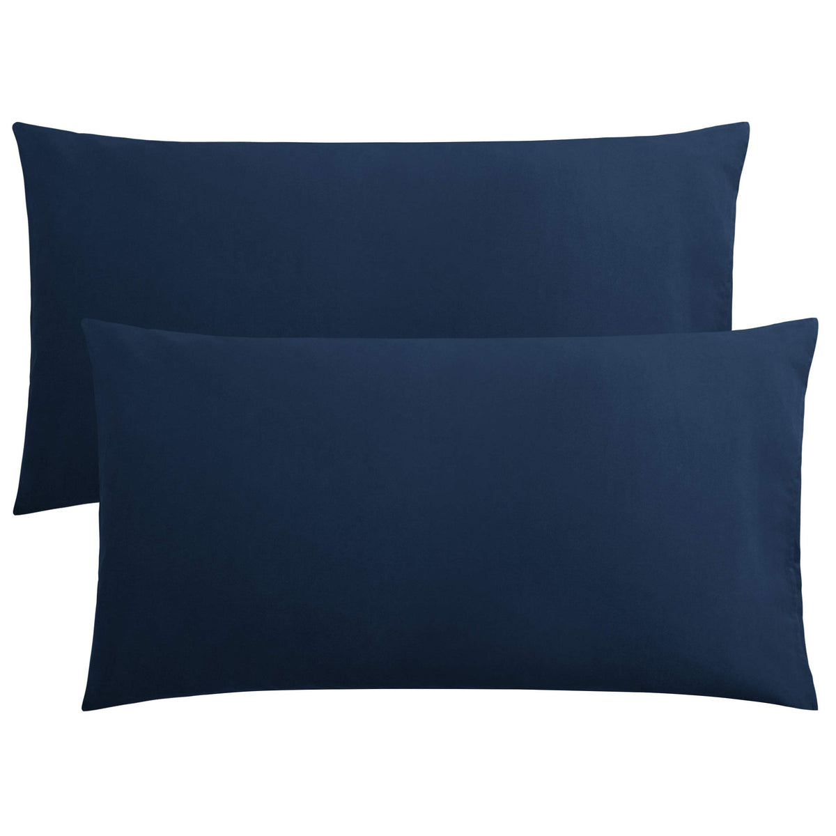 FLXXIE 2-Pack Microfiber Queen Pillow Cases, Envelope Closure, Black