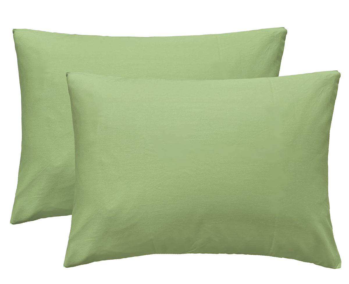 iMaylex Soft 100% Egyptian Cotton Zipper Pillow Case, Cozy and Lightweight Pillowcase, Set of 2, Navy Blue, Standard, 20" x 26"