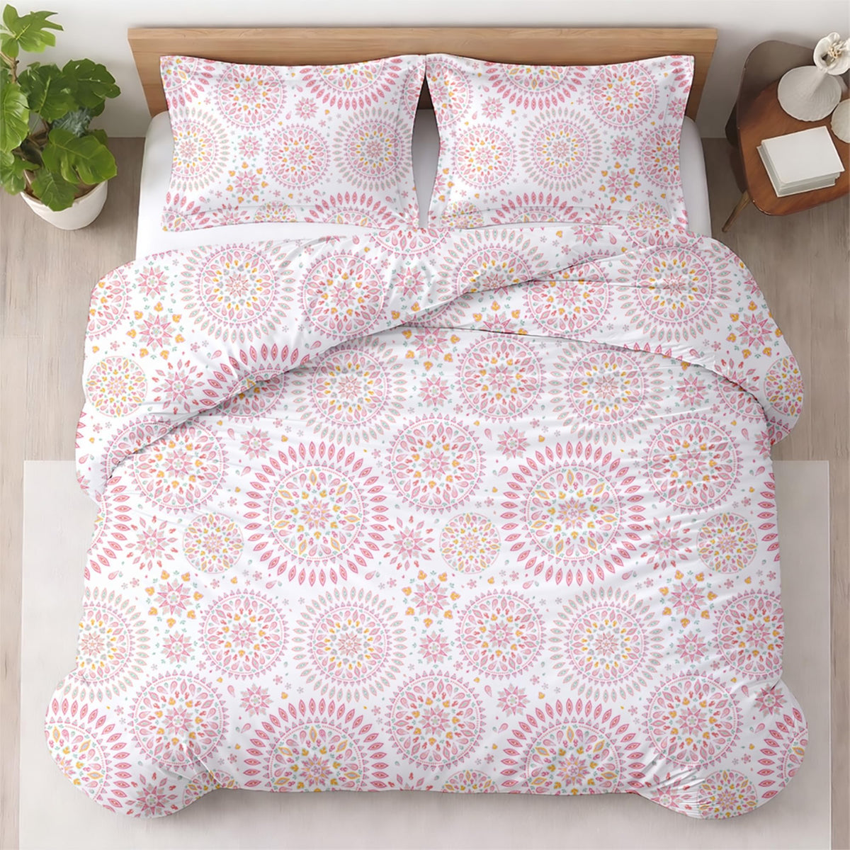 Kotton Culture 3 Pc Duvet Cover King Size Set-100% Egyptian Cotton 600 Thread Count Ultra Soft Premium Durable Comforter Cover Zipper Closure & Corner Ties - (Plum, 104" X 94")