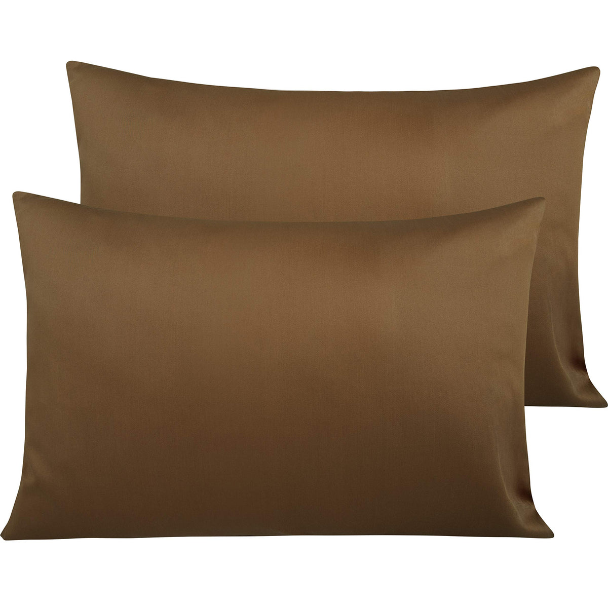 NTBAY Queen Egyptian Cotton Sateen Pillowcases, Set of 2, Navy Blue