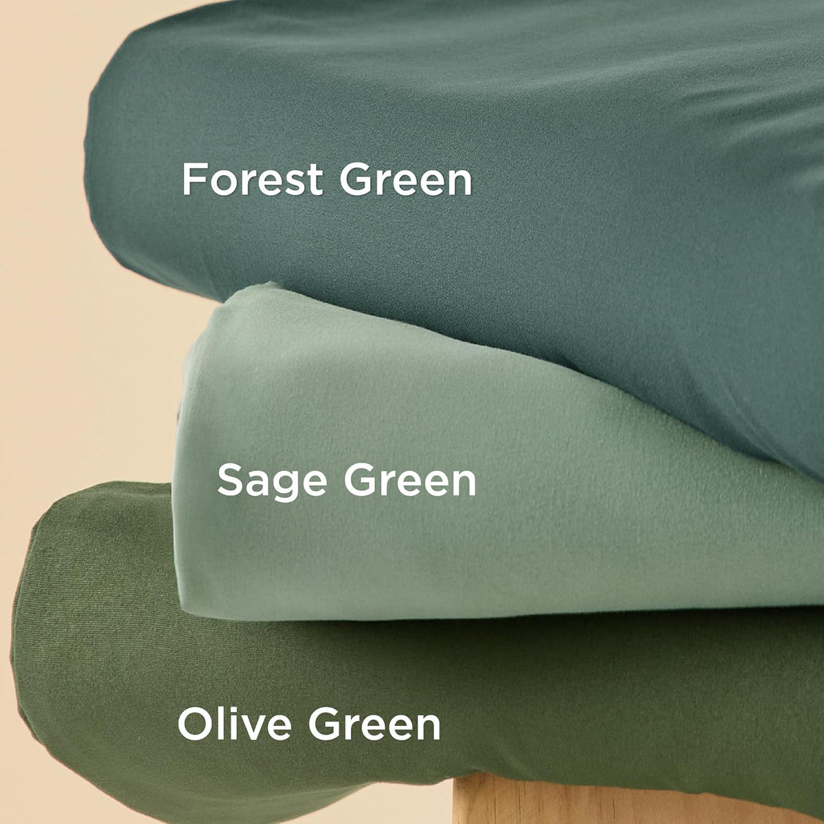 Bedsure Duvet Cover Queen Size, Double Brushed Bedding Set, Olive Green