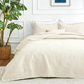 Love's cabin Quilts for Queen Bed Blue Bedspreads - Soft Bed Summer Lightweight Bedspread Comforter - Modern Style Coin Pattern Coverlet for All Season - 3 Pieces (1 Quilt, 2 Pillow Shams)