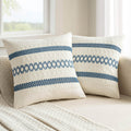 MIULEE Set of 2 Sage Green Boho Decorative Lumbar Pillow Covers 12x20 Inch