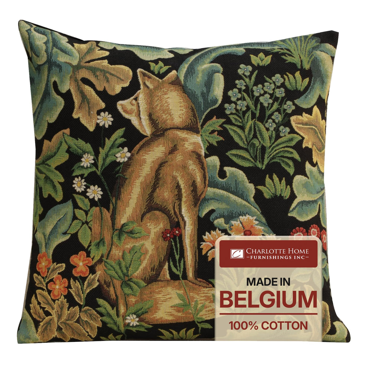 William Morris Tree of Life Light Tapestry Throw Pillow Cover 18 x 18 in