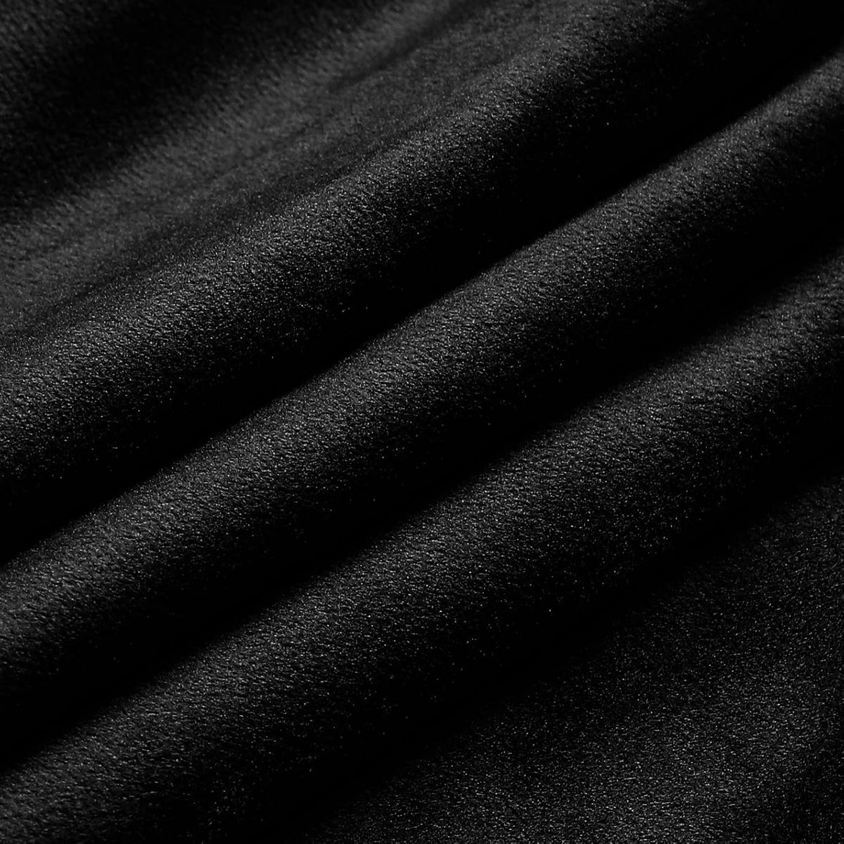 NiNi ALL Black Velvet Throw Pillow Covers 18x18 Pack of 2 Decorative Couch