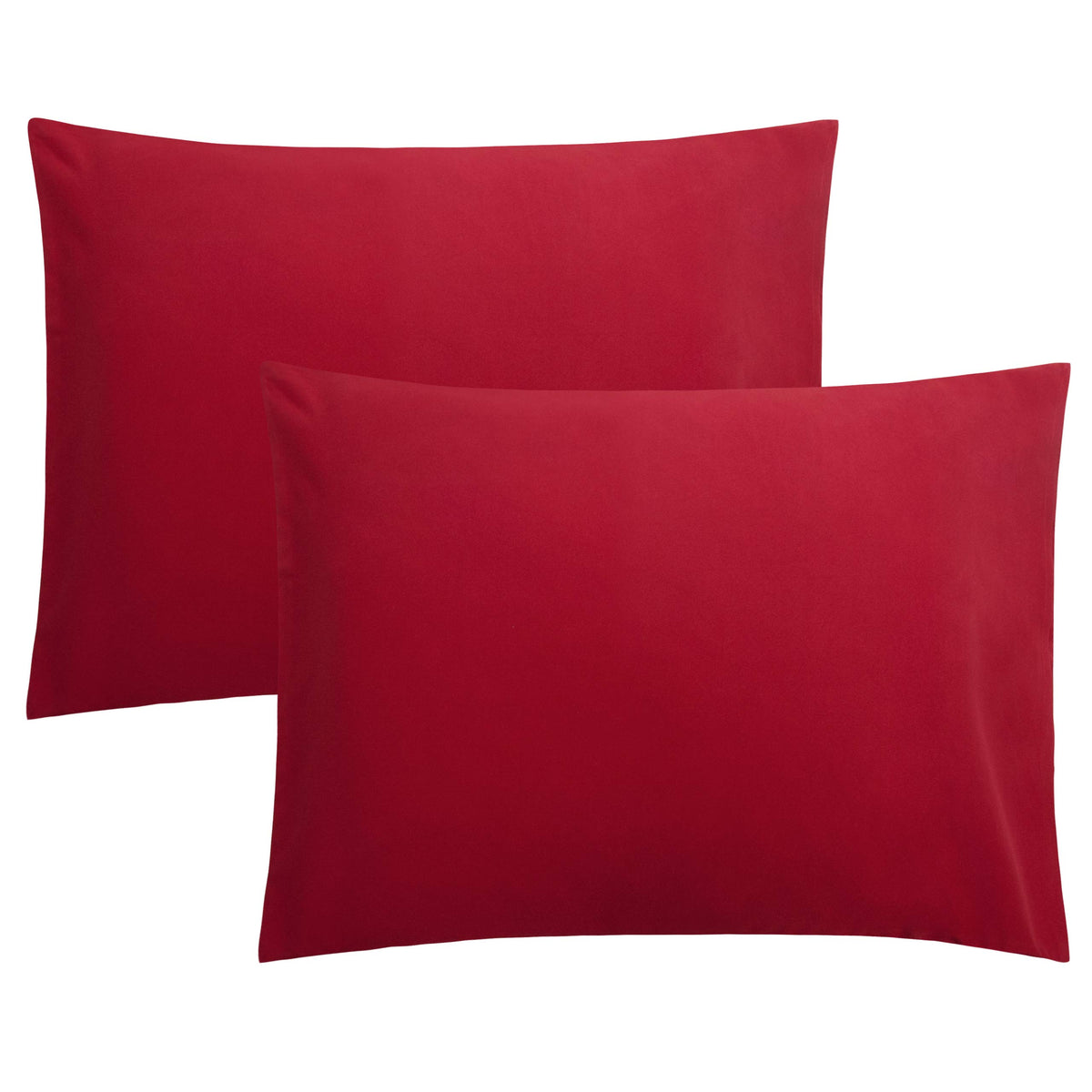 FLXXIE 2-Pack Microfiber Queen Pillow Cases, Envelope Closure, Black