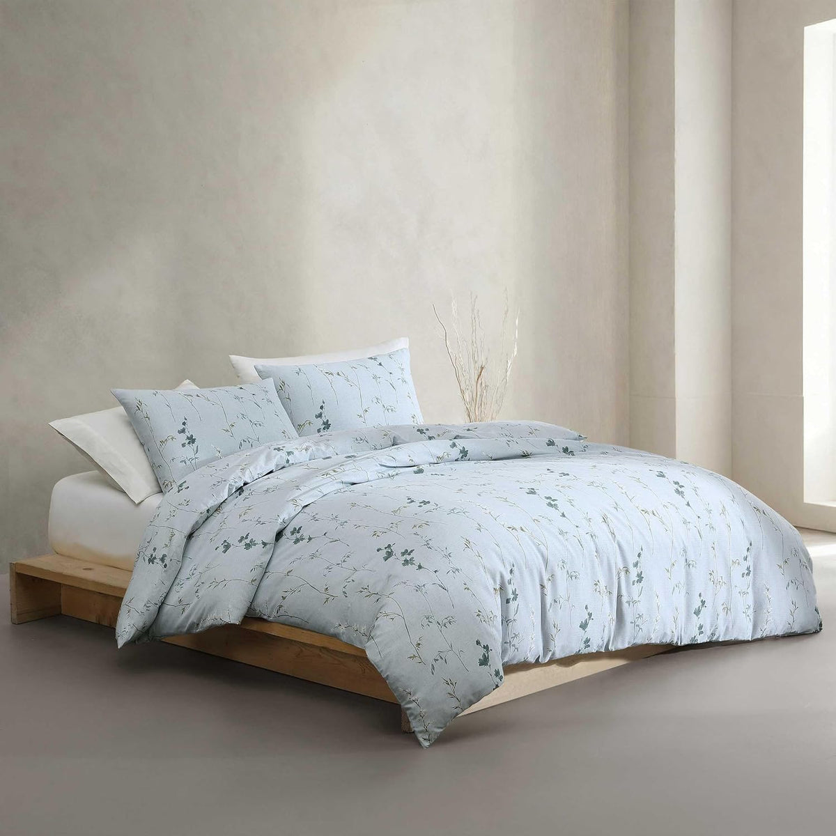 Calvin Klein - King Duvet Cover Set with Shams, Cotton Sateen
