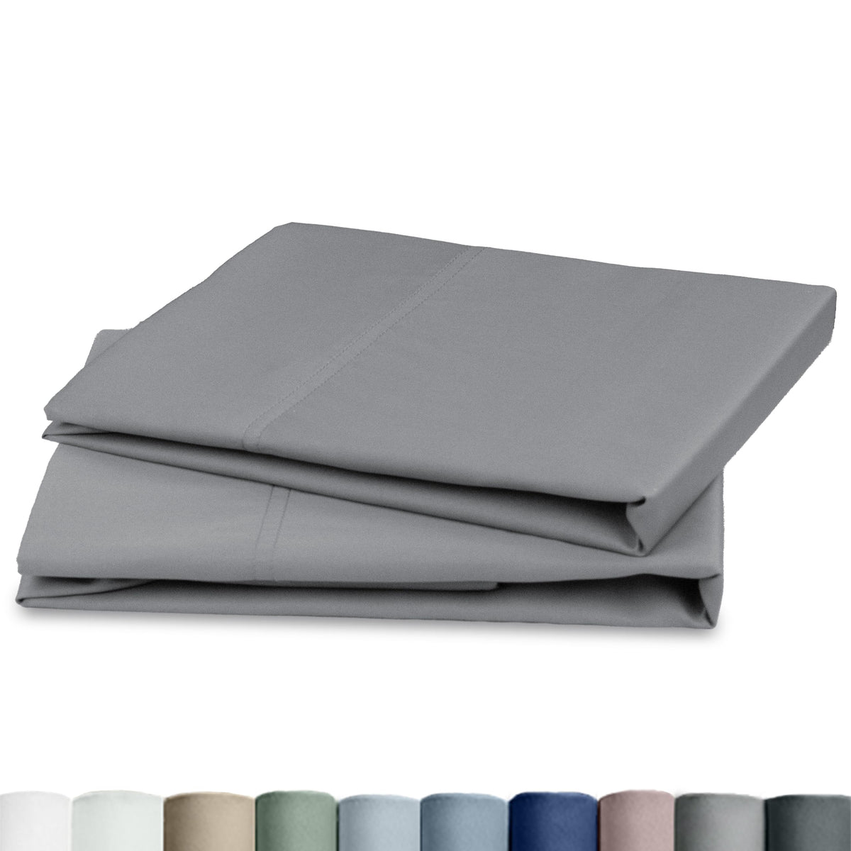 California Design Den 100% Egyptian Cotton 2 Pillow Cases Standard Size