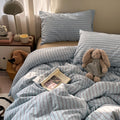 French Chic Ruffled Duvet Cover Queen Size Beige Wavy Jacquard Bedding Set 3 Pieces, Microfiber Zipper Comforter Cover and 2 Pillowcases Aesthetic Boho Girls Women Bedding Duvet Cover for All Seasons