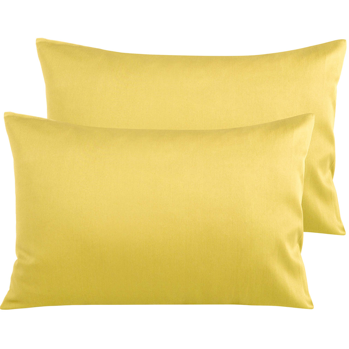 NTBAY Queen Egyptian Cotton Sateen Pillowcases, Set of 2, Navy Blue