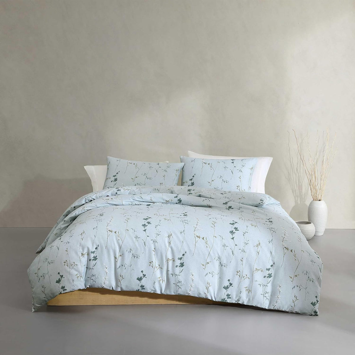 Calvin Klein - King Duvet Cover Set with Shams, Cotton Sateen