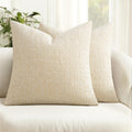 MIULEE Couch Pillow Covers Textured Chenille Home Decor 18x18 Navy Blue