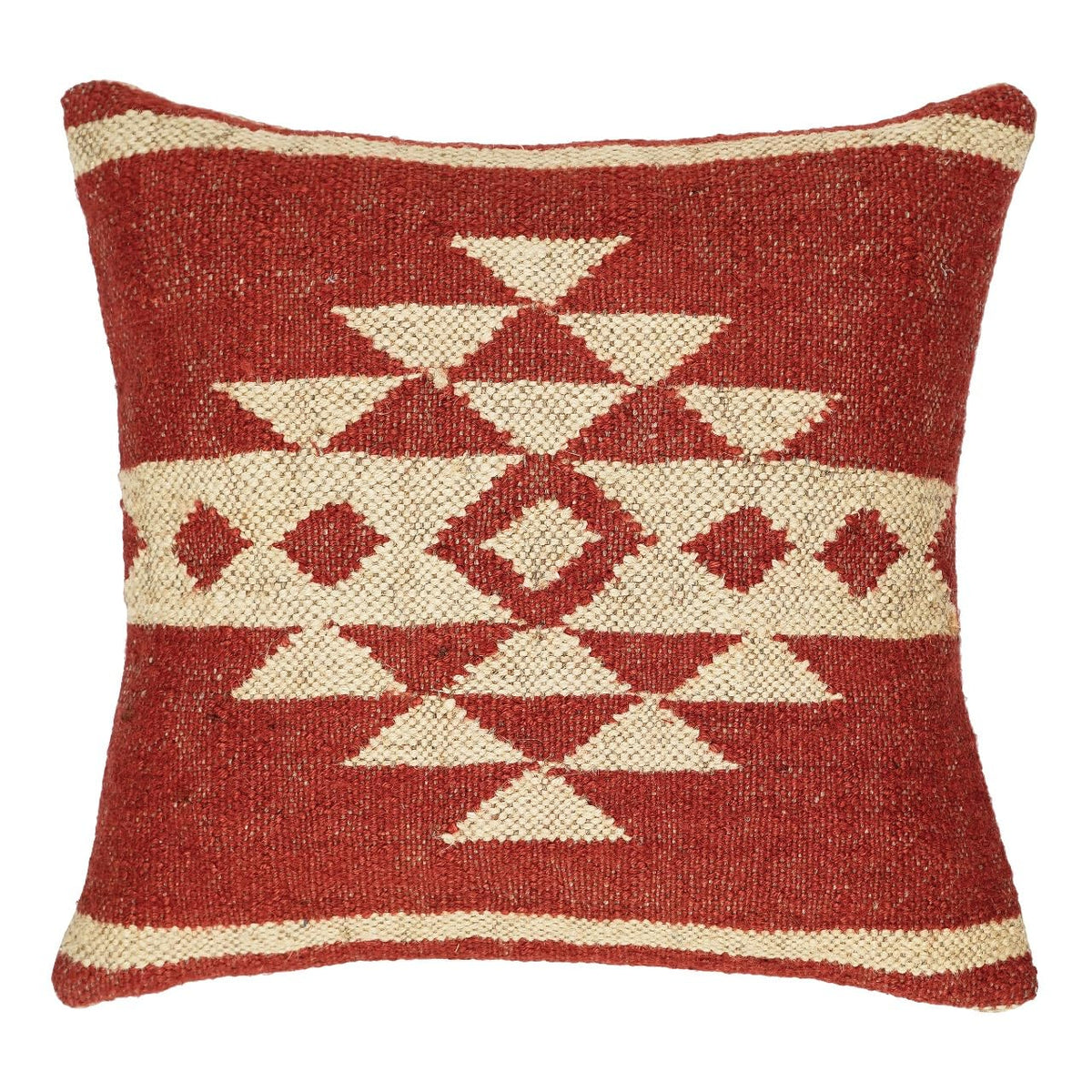 Indian Vintage Kilim Hand Loom Cushion Cover 18X18 Pillows Boho Ethnic Shams Jute Pillow Cases Rug Boho