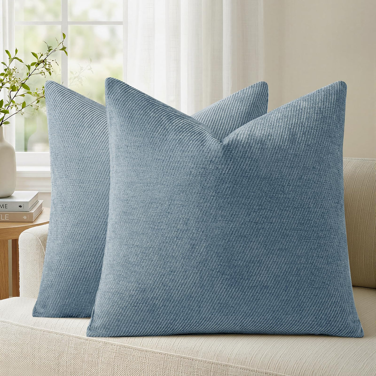 a moment Fall Decorative Throw Pillow Covers Pack of 2,12x20 Inch Rust