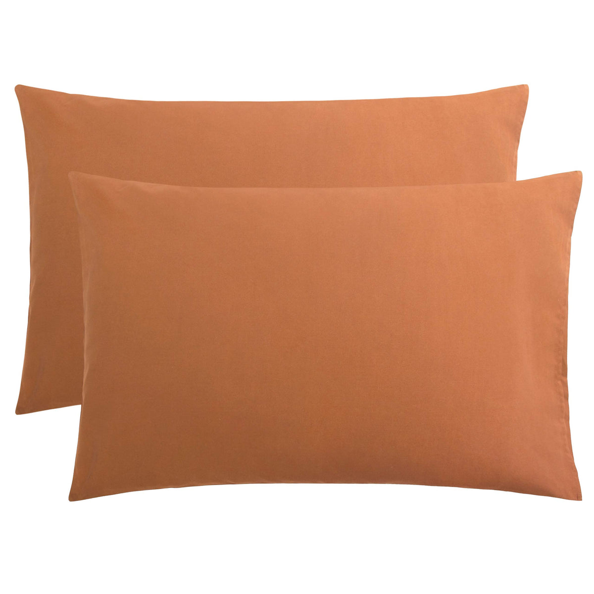 FLXXIE 2-Pack Microfiber Queen Pillow Cases, Envelope Closure, Black