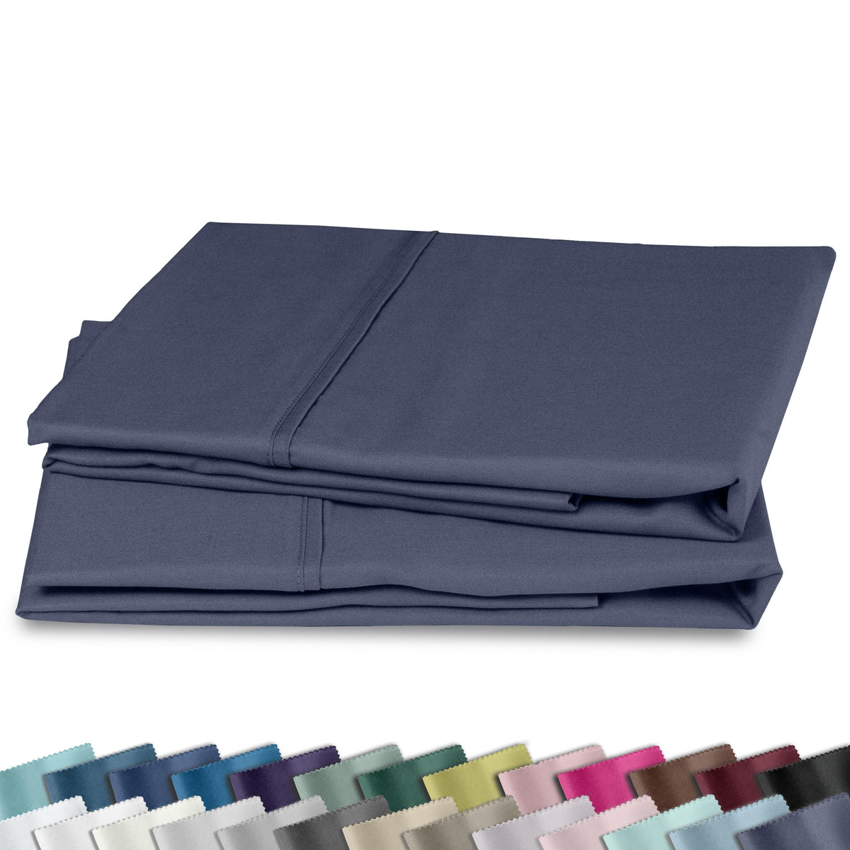 California Design Den 2-Pack Pillow Cases Standard Size, 100% Cotton Sateen